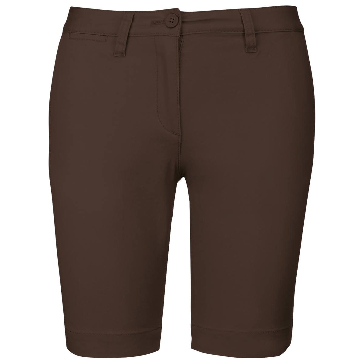 K751 - Bermuda chino mujer - Chocolate - frontal