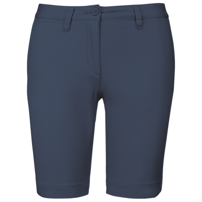K751 - Bermuda chino mujer - Deep Blue - frontal