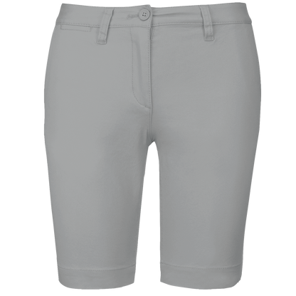 K751 - Bermuda chino mujer - Fine Grey - frontal