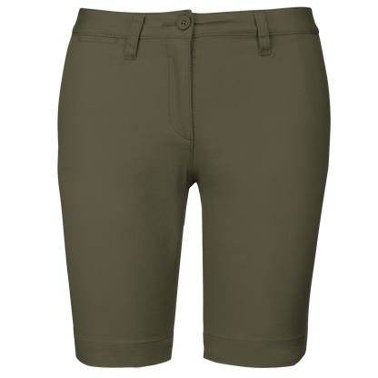 K751 - Bermuda chino mujer - Light khaki - frontal
