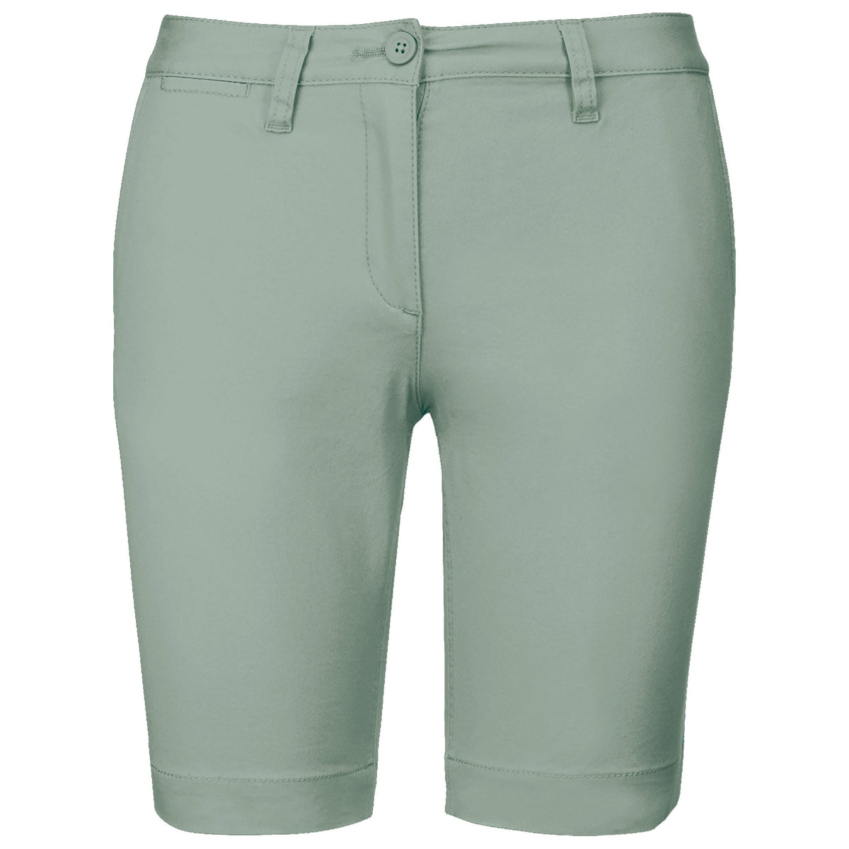 K751 - Bermuda chino mujer - Sage - frontal