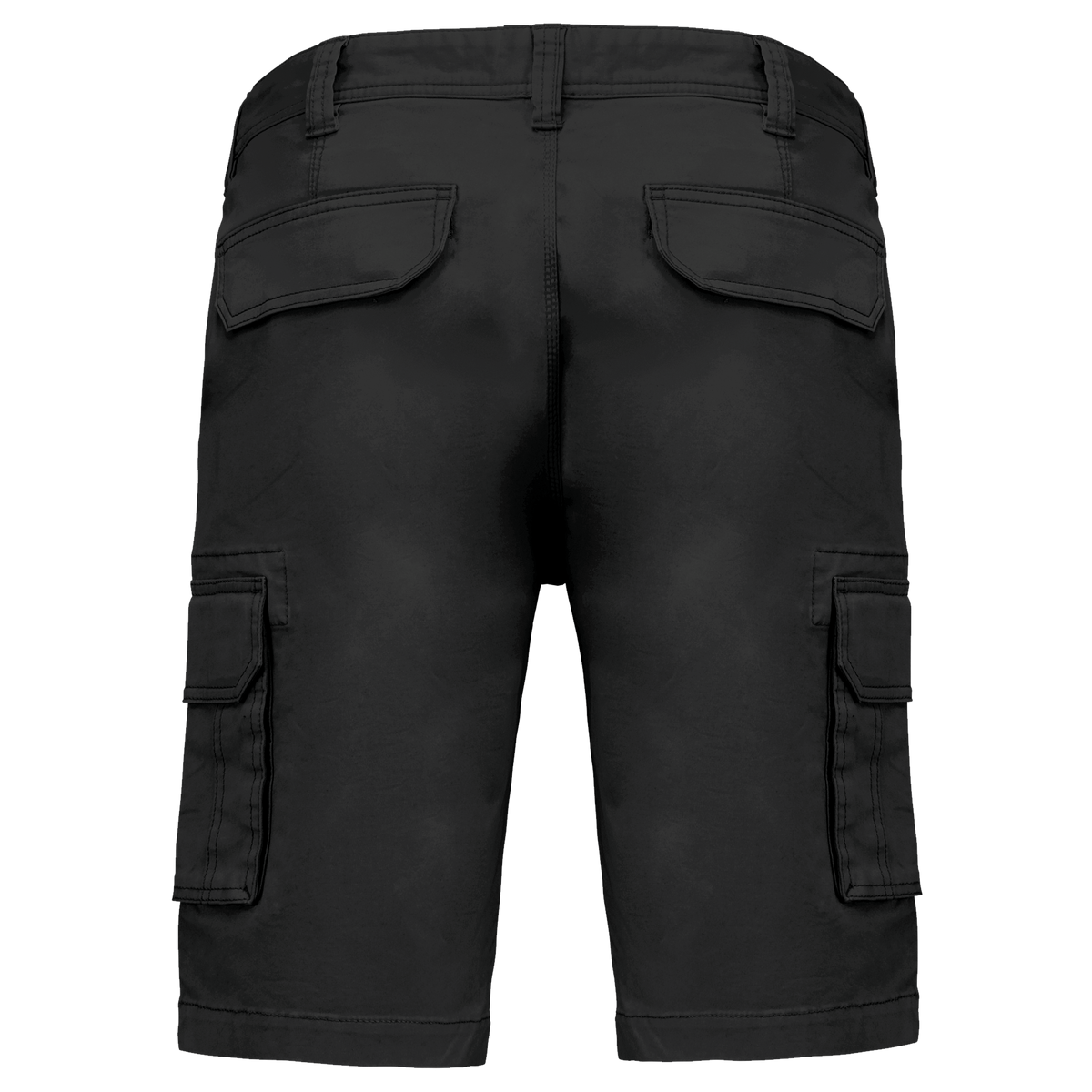 K754 - Bermuda multibolsillos hombre - Black - trasera
