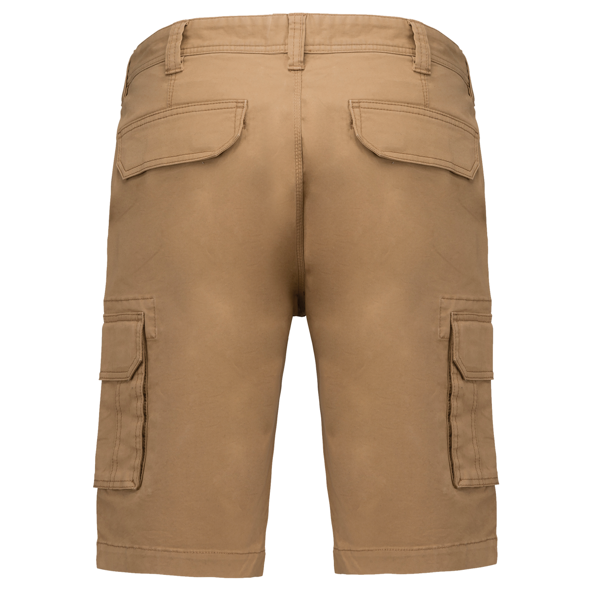 K754 - Bermuda multibolsillos hombre - Camel - trasera