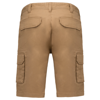K754 - Bermuda multibolsillos hombre - Camel - trasera