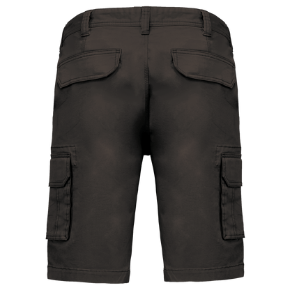 K754 - Bermuda multibolsillos hombre - Dark Grey - trasera