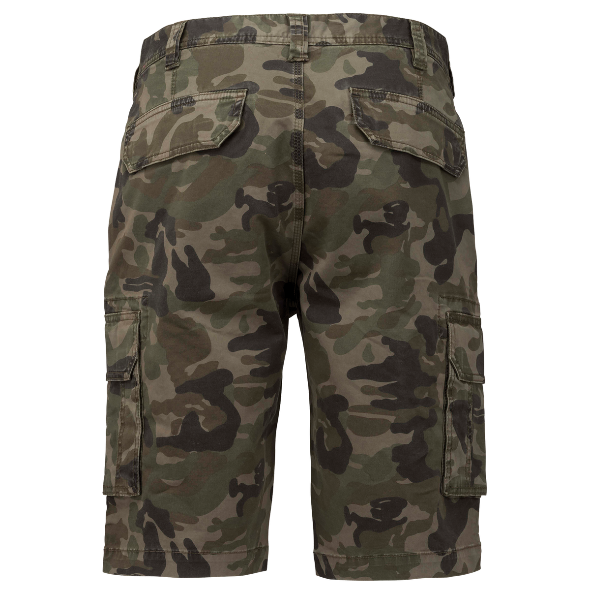 K754 - Bermuda multibolsillos hombre - Olive Camouflage - trasera
