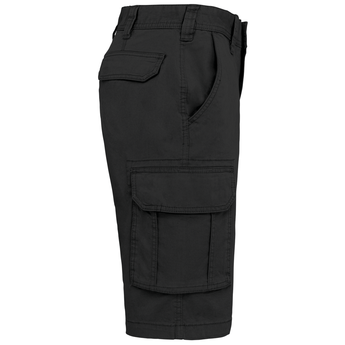 K754 - Bermuda multibolsillos hombre - Black - lateral