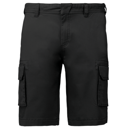 K754 - Bermuda multibolsillos hombre - Black - frontal