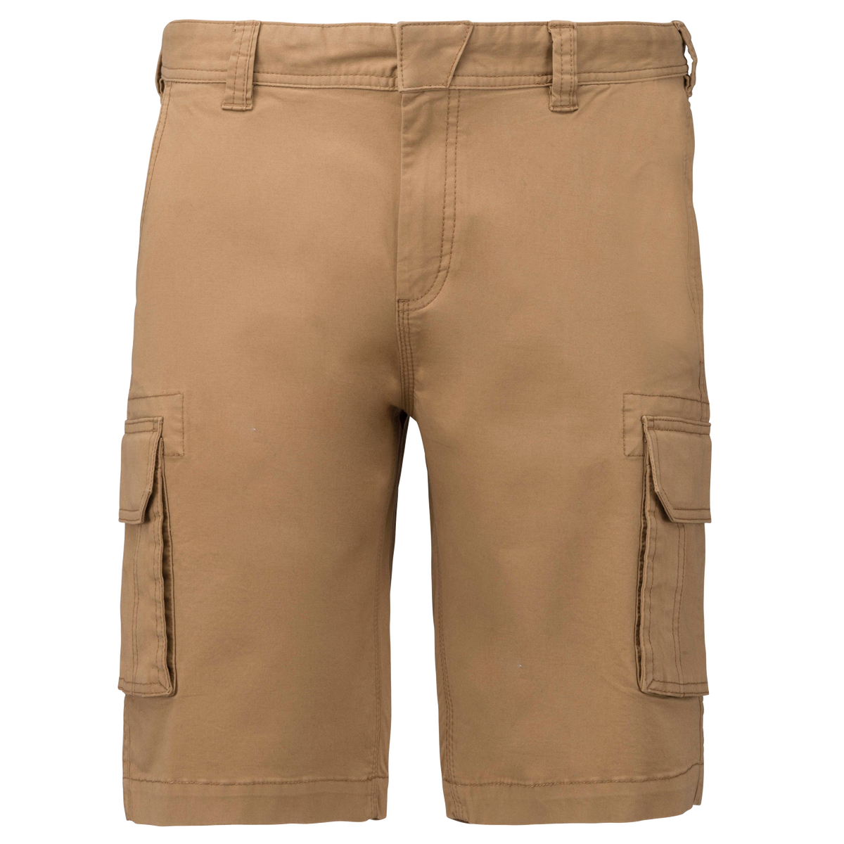 K754 - Bermuda multibolsillos hombre - Camel - frontal