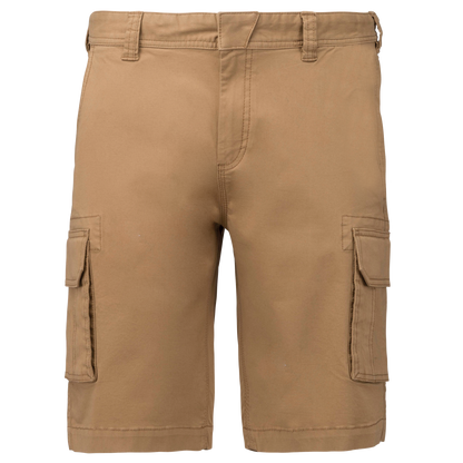 K754 - Bermuda multibolsillos hombre - Camel - frontal