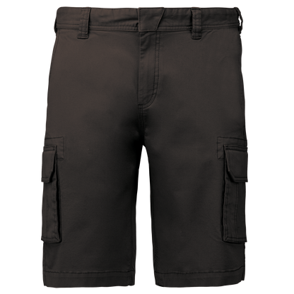 K754 - Bermuda multibolsillos hombre - Dark Grey - frontal