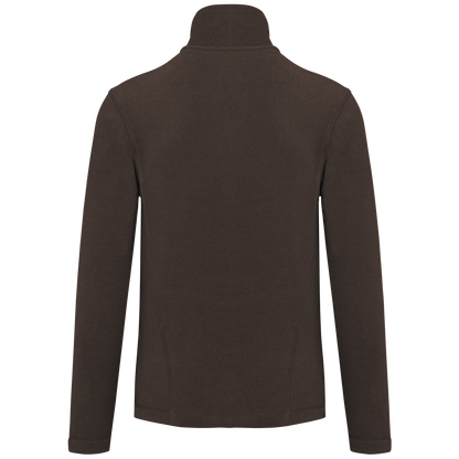 K907 - Chaqueta micropolar con cremallera mujer - Chocolate - trasera