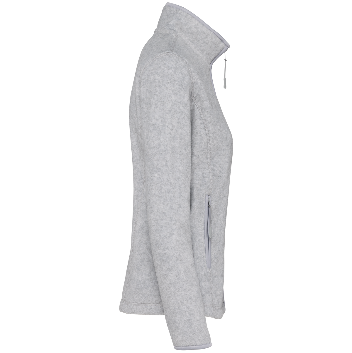 K907 - Chaqueta micropolar con cremallera mujer - Ash Heather - lateral