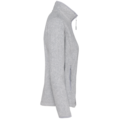 K907 - Chaqueta micropolar con cremallera mujer - Ash Heather - lateral