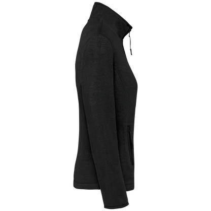 K907 - Chaqueta micropolar con cremallera mujer - Black - lateral