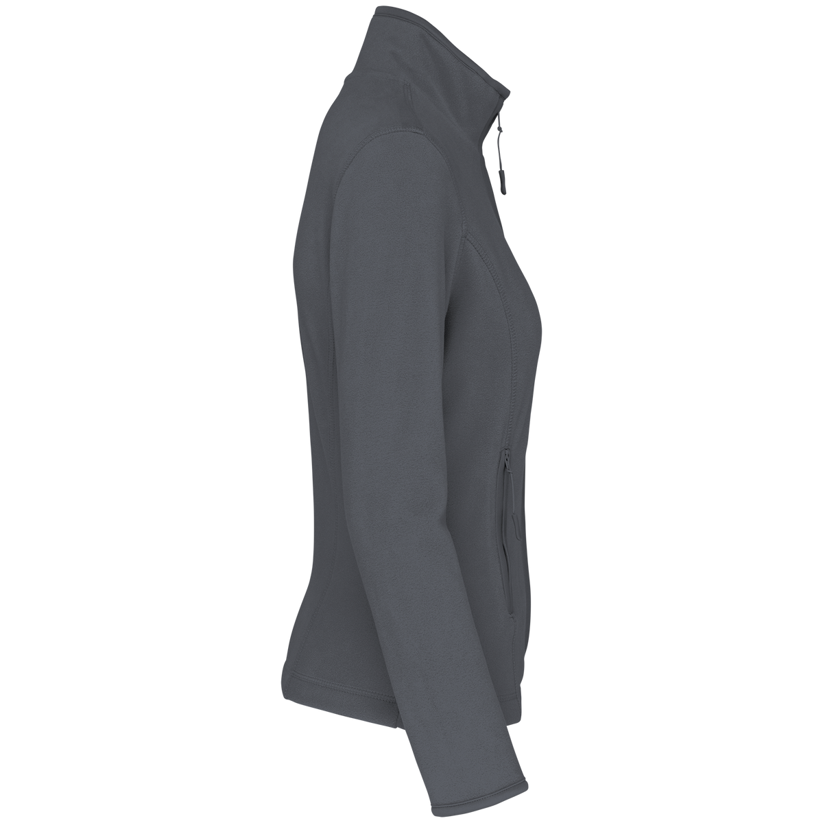 K907 - Chaqueta micropolar con cremallera mujer - Convoy Grey - lateral