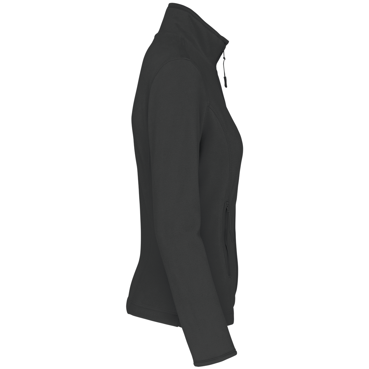 K907 - Chaqueta micropolar con cremallera mujer - Dark Grey - lateral