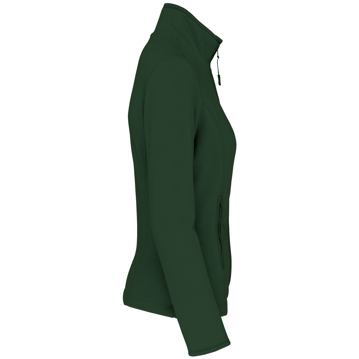 K907 - Chaqueta micropolar con cremallera mujer - Forest Green - lateral