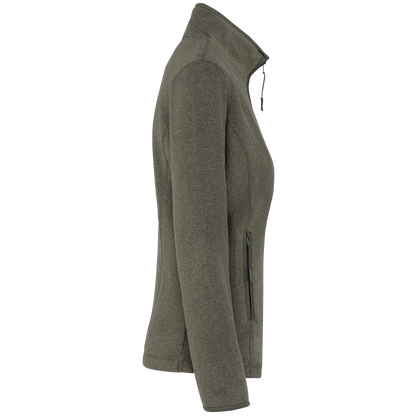 K907 - Chaqueta micropolar con cremallera mujer - Green Marble Heather - lateral