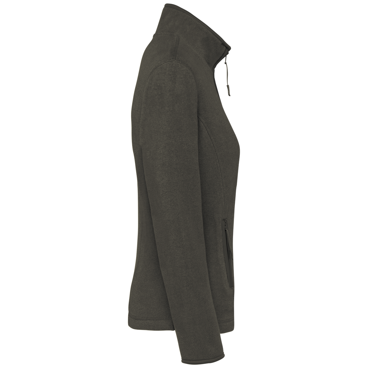 K907 - Chaqueta micropolar con cremallera mujer - Green Olive - lateral