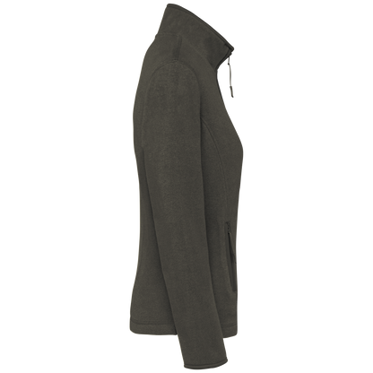 K907 - Chaqueta micropolar con cremallera mujer - Green Olive - lateral