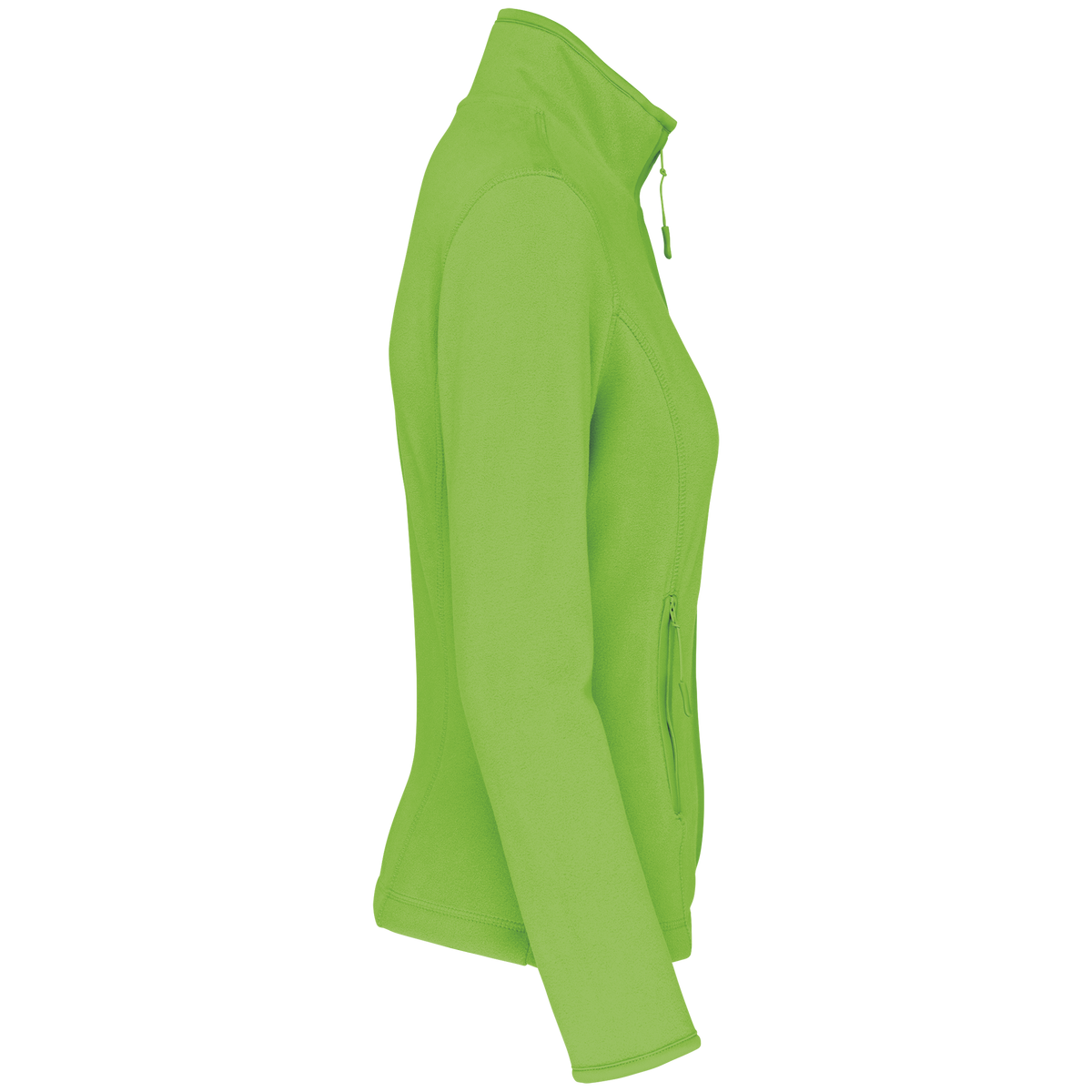 K907 - Chaqueta micropolar con cremallera mujer - Lime - lateral