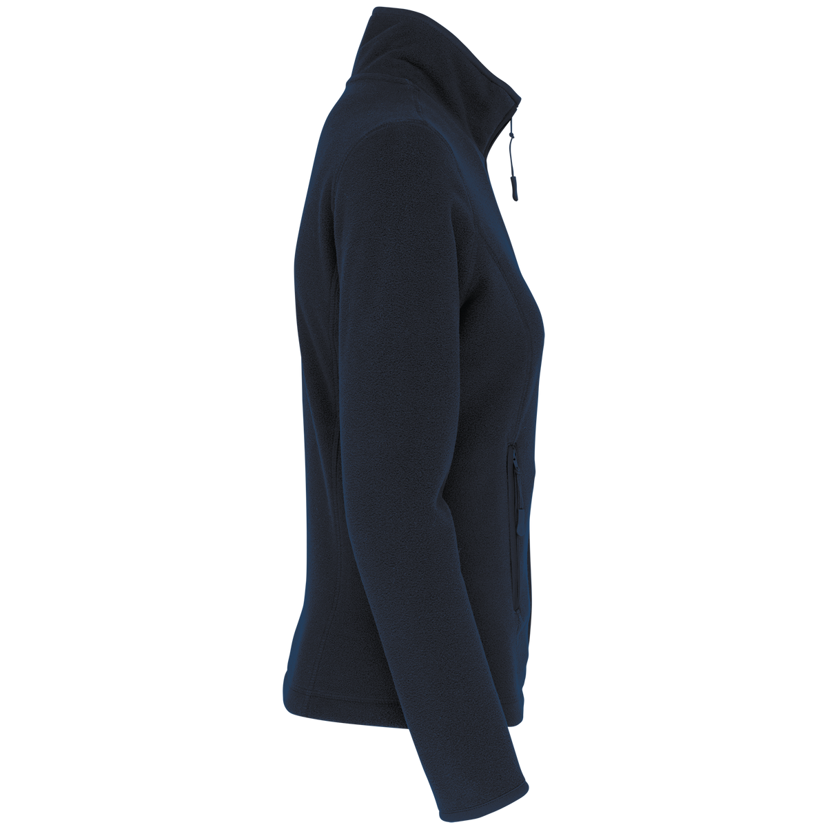 K907 - Chaqueta micropolar con cremallera mujer - Navy - lateral
