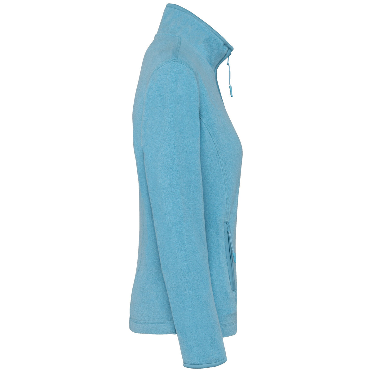 K907 - Chaqueta micropolar con cremallera mujer - Cloudy blue heather - lateral