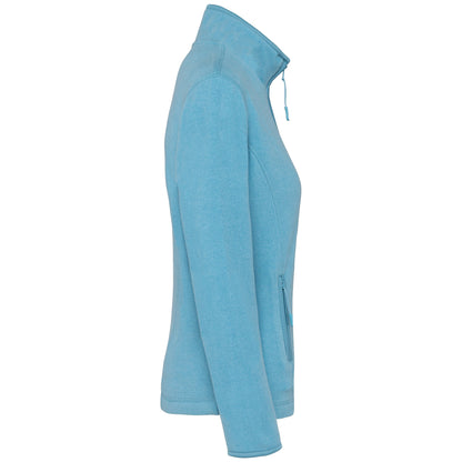 K907 - Chaqueta micropolar con cremallera mujer - Cloudy blue heather - lateral