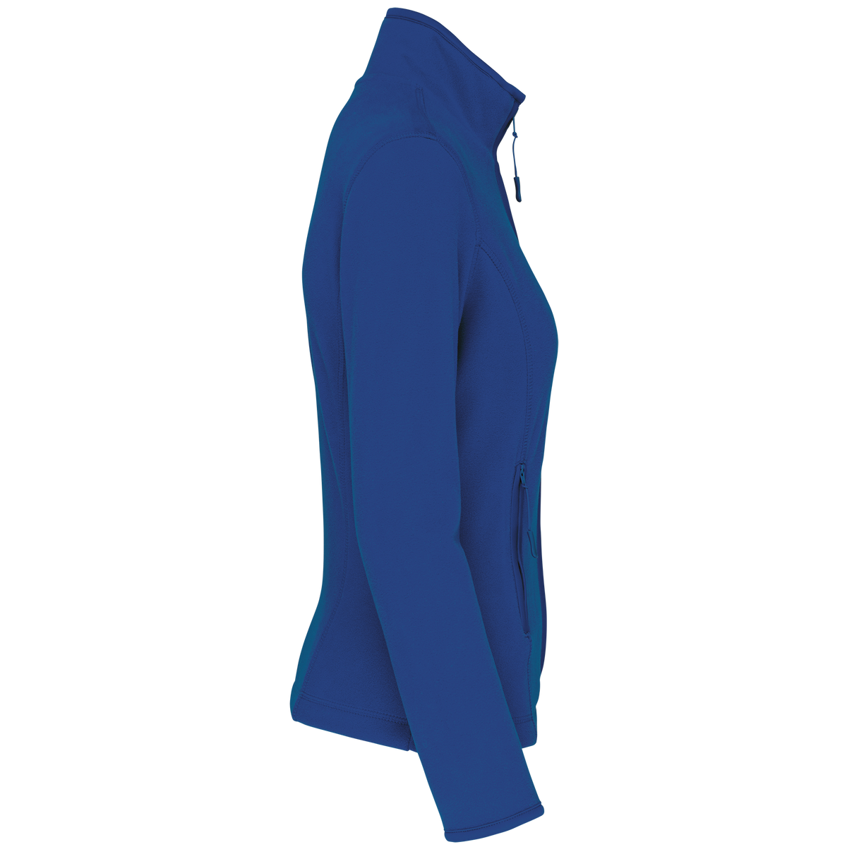 K907 - Chaqueta micropolar con cremallera mujer - Royal Blue - lateral