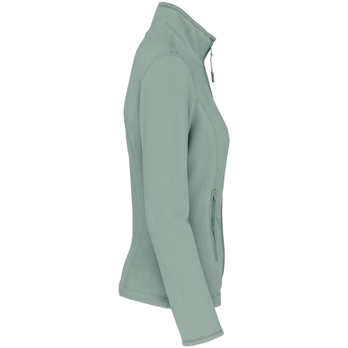 K907 - Chaqueta micropolar con cremallera mujer - Sage - lateral