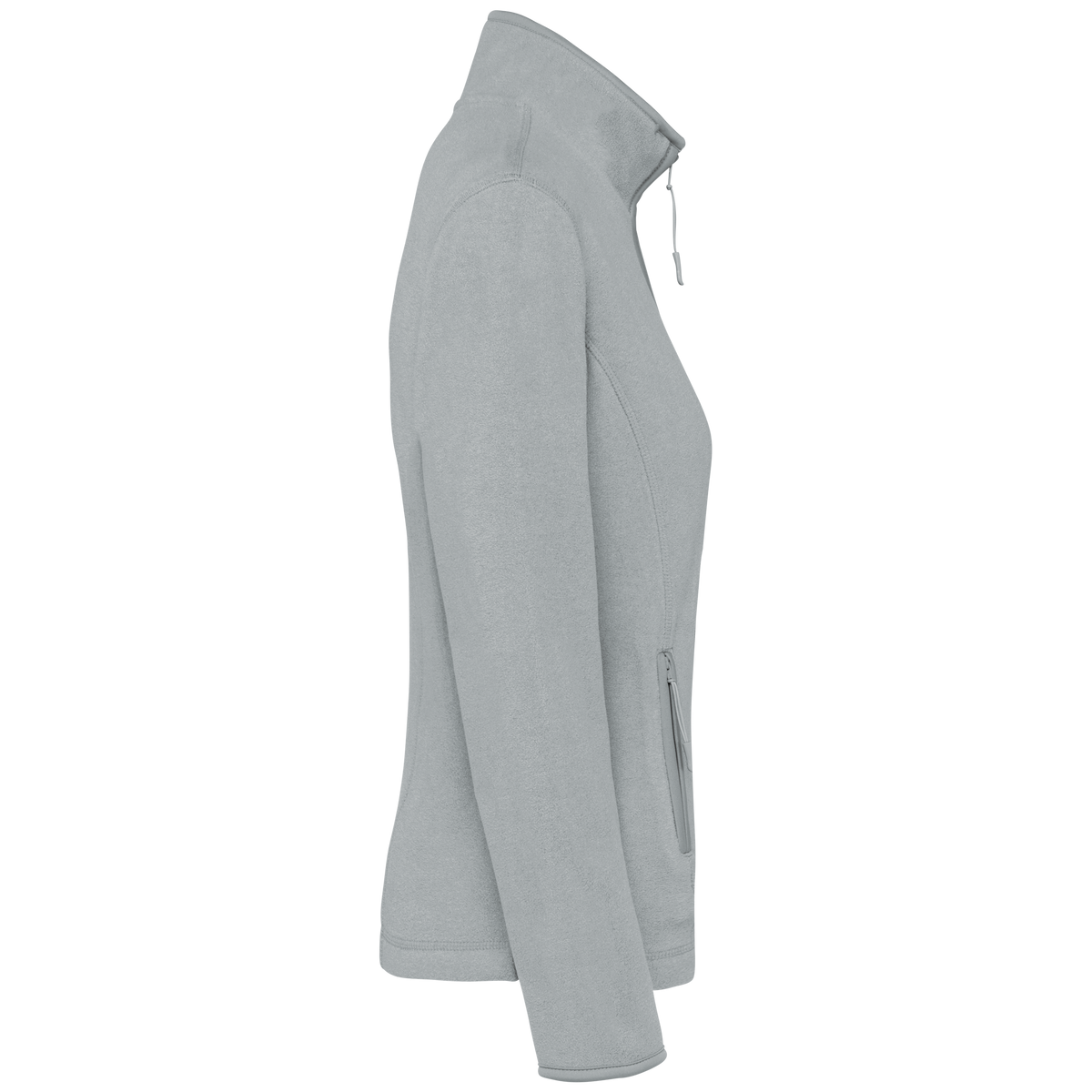 K907 - Chaqueta micropolar con cremallera mujer - Snow Grey - lateral