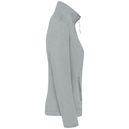 K907 - Chaqueta micropolar con cremallera mujer - Snow Grey - lateral