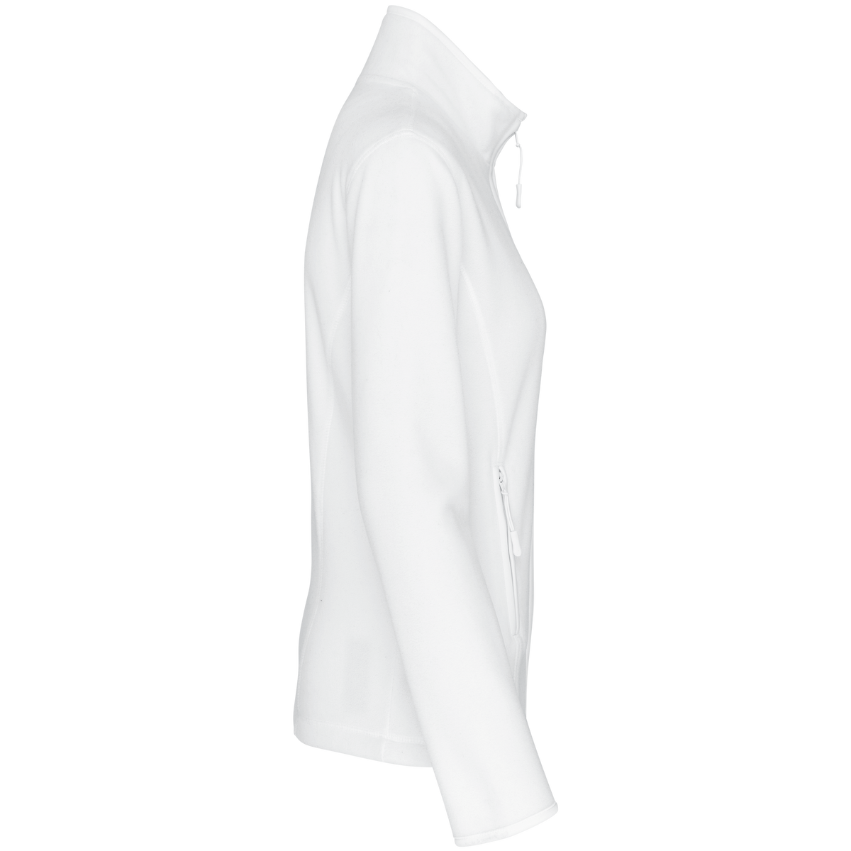 K907 - Chaqueta micropolar con cremallera mujer - White - lateral