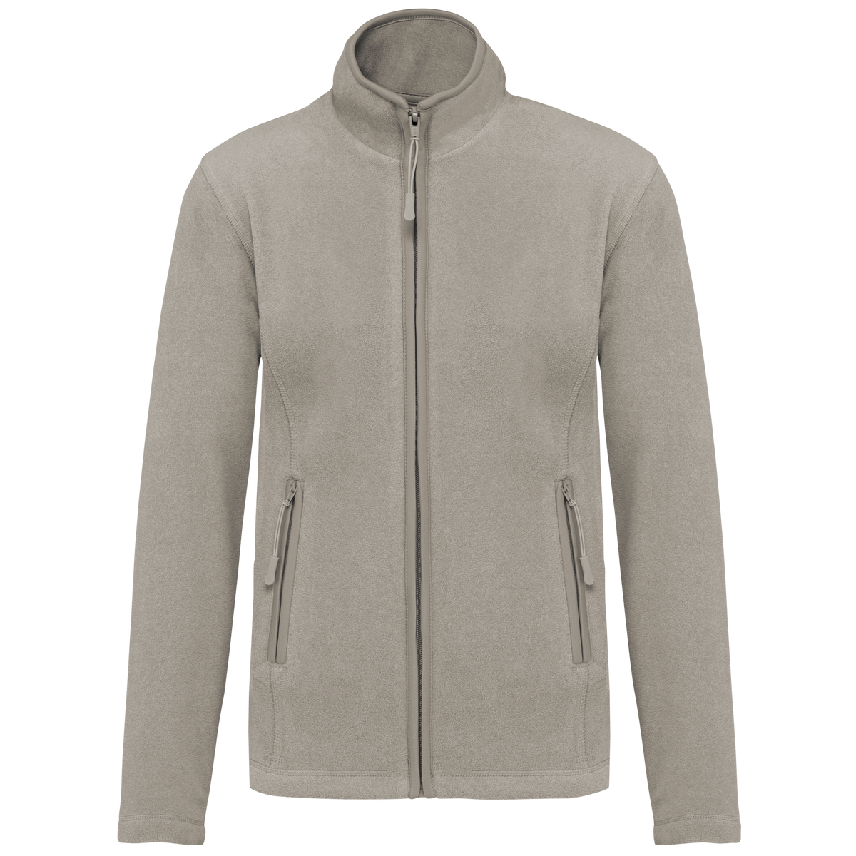 K907 - Chaqueta micropolar con cremallera mujer - Beige - frontal