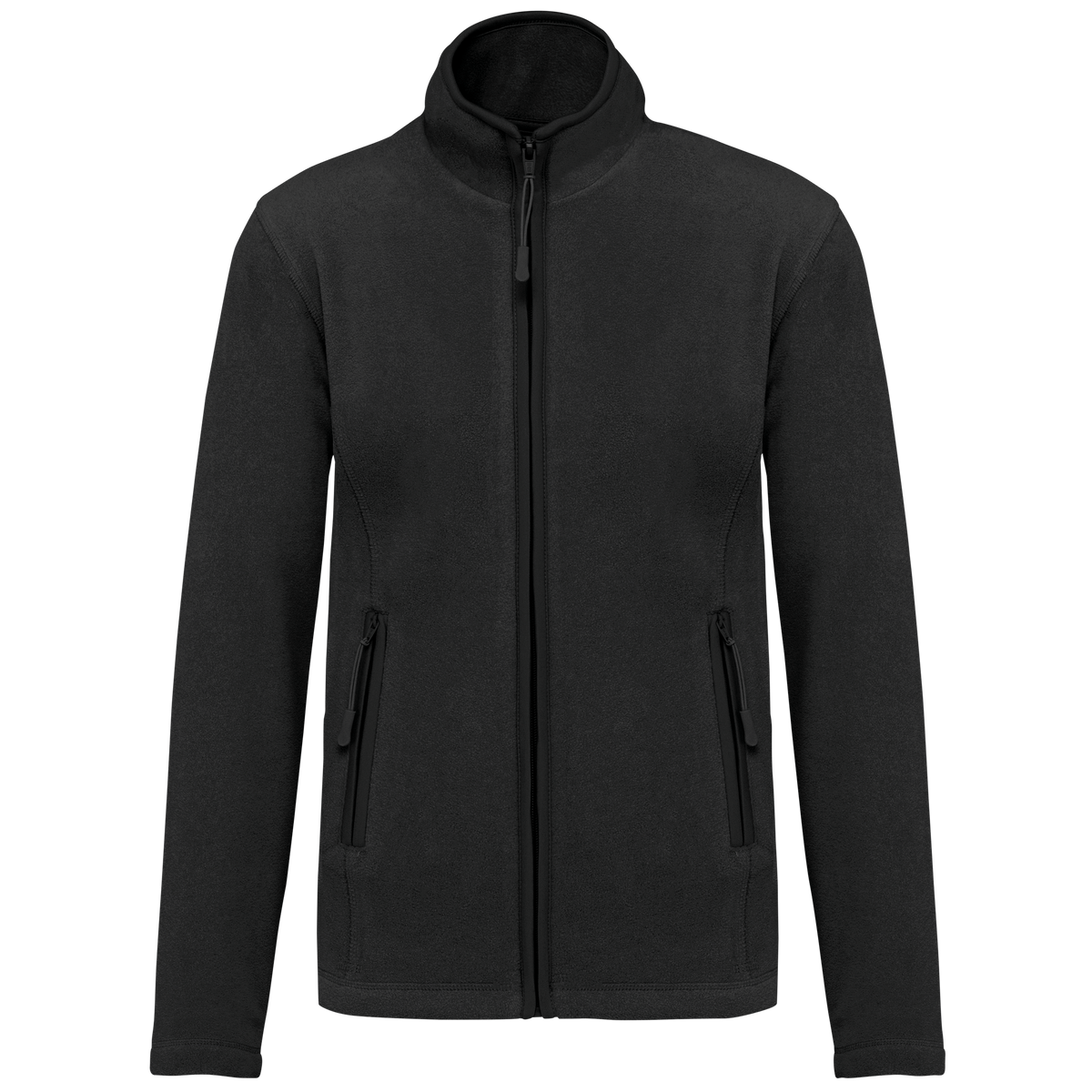 K907 - Chaqueta micropolar con cremallera mujer - Black - frontal