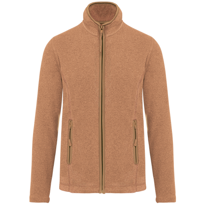 K907 - Chaqueta micropolar con cremallera mujer - Camel Heather - frontal