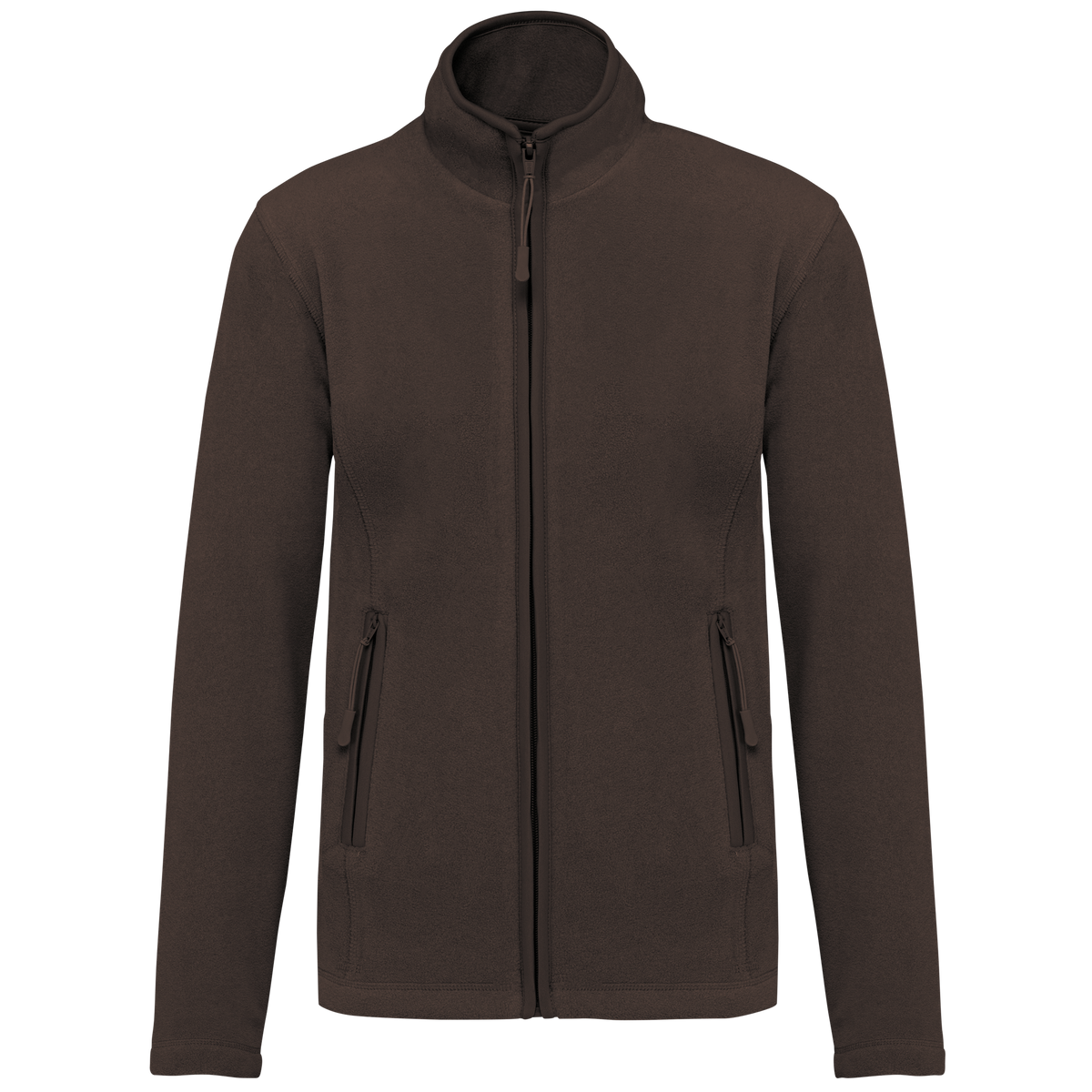 K907 - Chaqueta micropolar con cremallera mujer - Chocolate - frontal