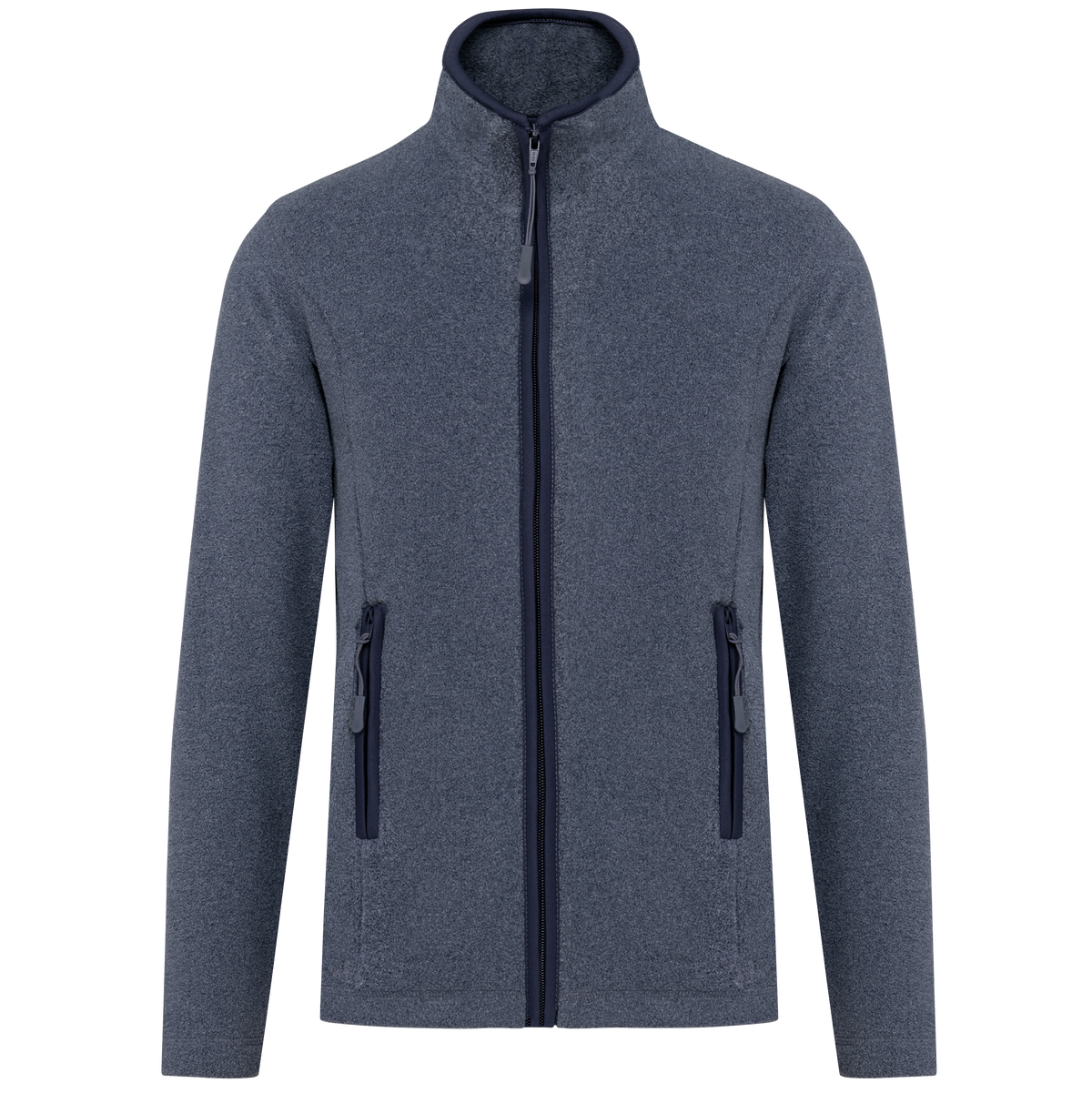 K907 - Chaqueta micropolar con cremallera mujer - French Navy Heather - frontal