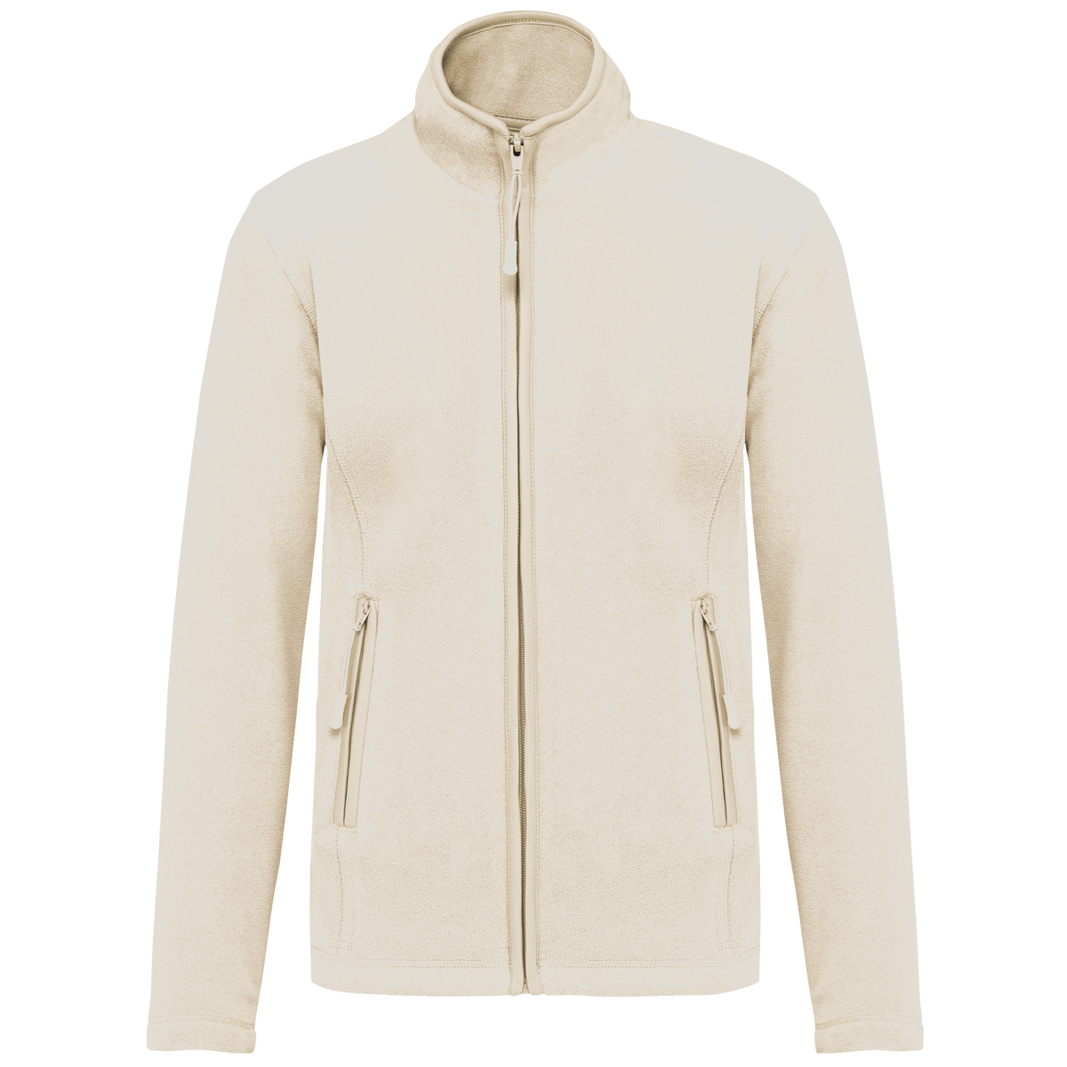 K907 - Chaqueta micropolar con cremallera mujer - Natural - frontal