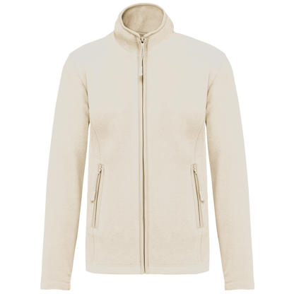 K907 - Chaqueta micropolar con cremallera mujer - Natural - frontal