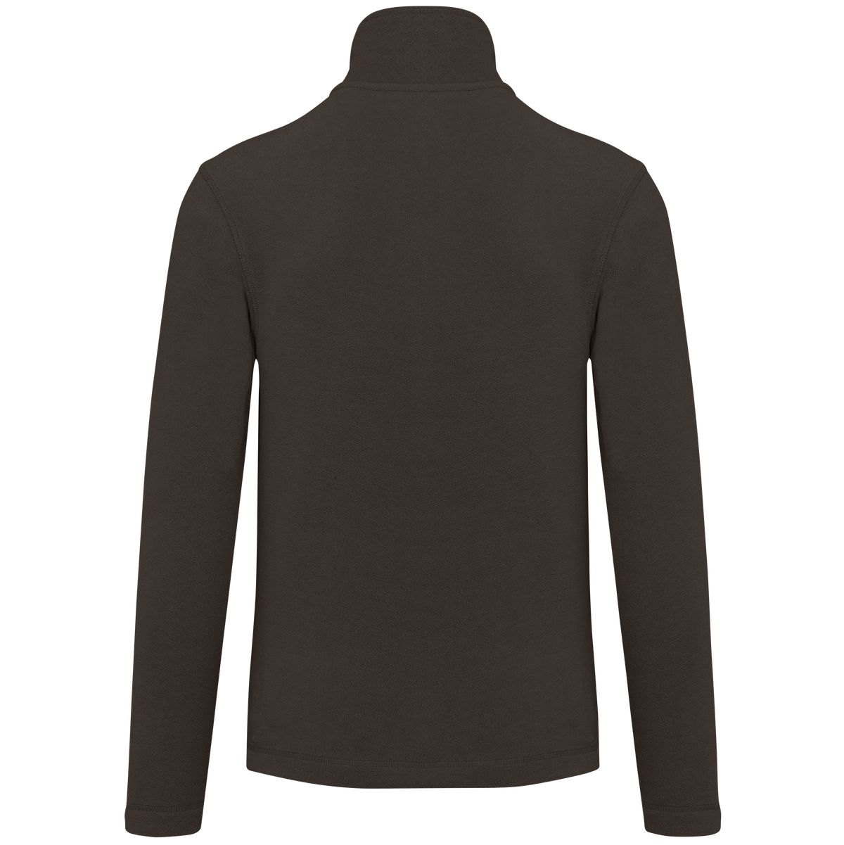 K911 - Chaqueta micropolar con cremallera hombre - Chocolate - trasera