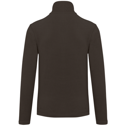K911 - Chaqueta micropolar con cremallera hombre - Chocolate - trasera