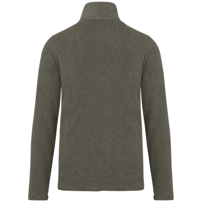 K911 - Chaqueta micropolar con cremallera hombre - Green Marble Heather - trasera