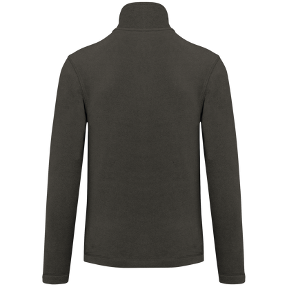 K911 - Chaqueta micropolar con cremallera hombre - Green Olive - trasera