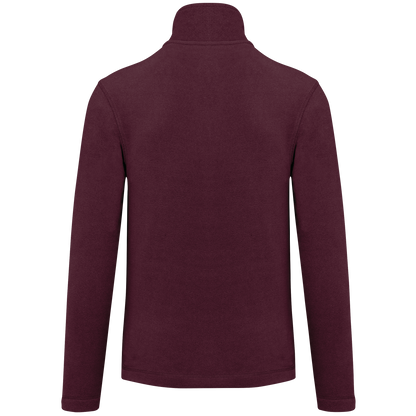K911 - Chaqueta micropolar con cremallera hombre - Wine - trasera