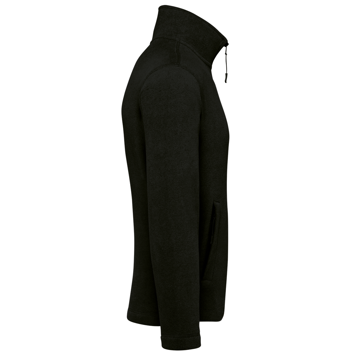 K911 - Chaqueta micropolar con cremallera hombre - Black - lateral