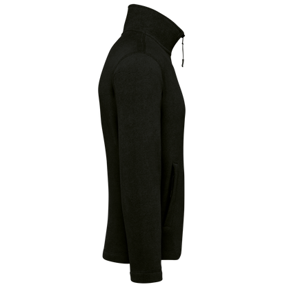 K911 - Chaqueta micropolar con cremallera hombre - Black - lateral
