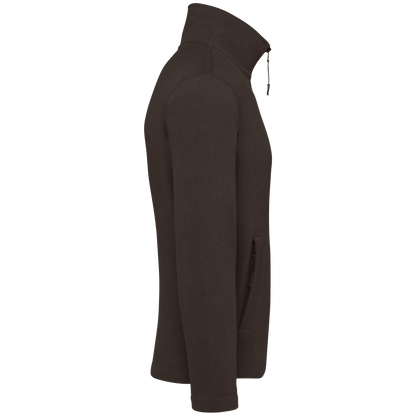 K911 - Chaqueta micropolar con cremallera hombre - Chocolate - lateral