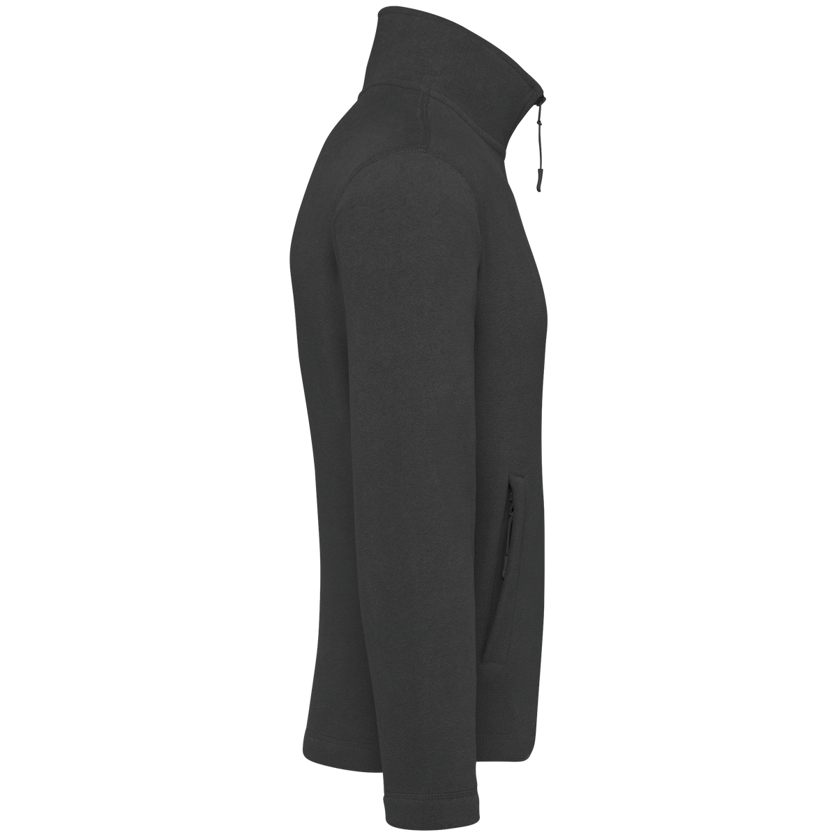 K911 - Chaqueta micropolar con cremallera hombre - Dark Grey - lateral